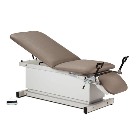 Shrouded Power Table with Stirrups, Adjustable Backrest & Footrest