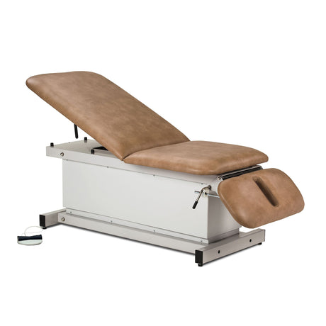 Shrouded Power Table with Adjustable Backrest and Drop Section