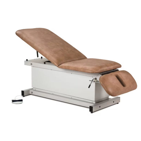 Shrouded Power Table with Adjustable Backrest and Drop Section
