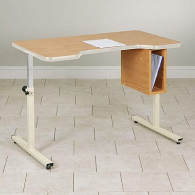 Personal Work Table with Small Cut-Out & Tilt-Top