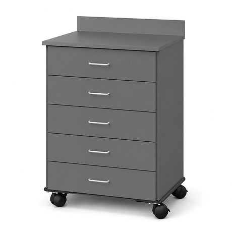 Mobile Treatment Cabinet with 5 Drawers