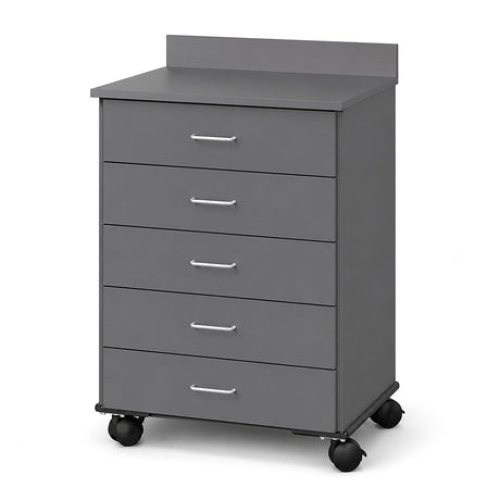 Mobile Treatment Cabinet with 5 Drawers