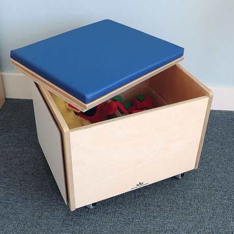 Rolling Seat and Storage Bin