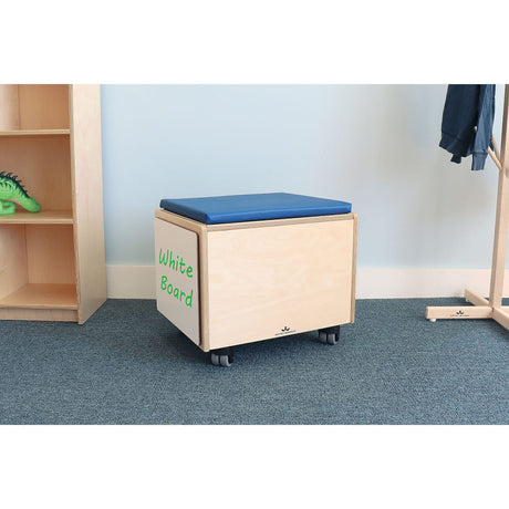 Rolling Seat and Storage Bin