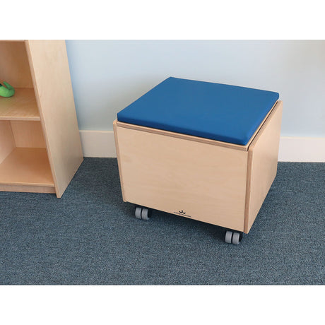 Rolling Seat and Storage Bin