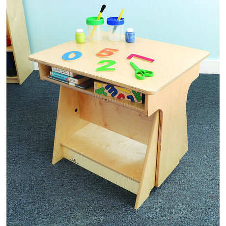 Whitney Brothers Convertible Student Desk – Adjustable Classroom Desk