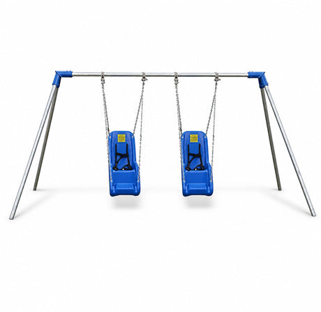 Jensen ADA Outdoor Metal Double Swing Frame - Double Swing Ready