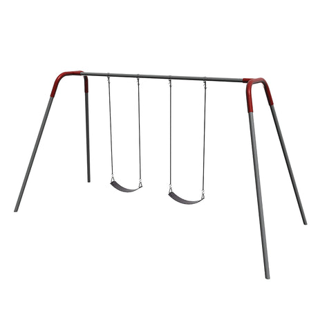 Jensen ADA Outdoor Metal Double Swing Frame - Double Swing Ready