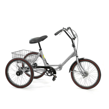 Worksman Port-O Folding Trike - Single Speed Freewheel with Front Caliper Brake