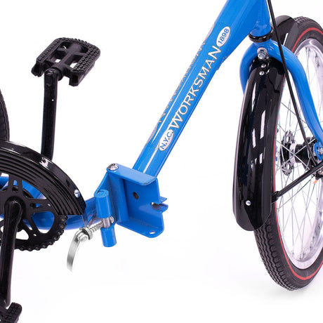 Worksman Port-O Folding Trike - Single Speed with Coaster Brake and Front Caliper Brake
