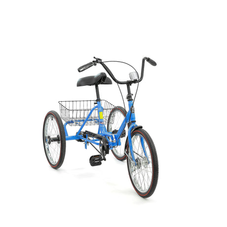 Worksman Port-O Folding Trike - Three Speed with Coaster Brake and Front Caliper Brake