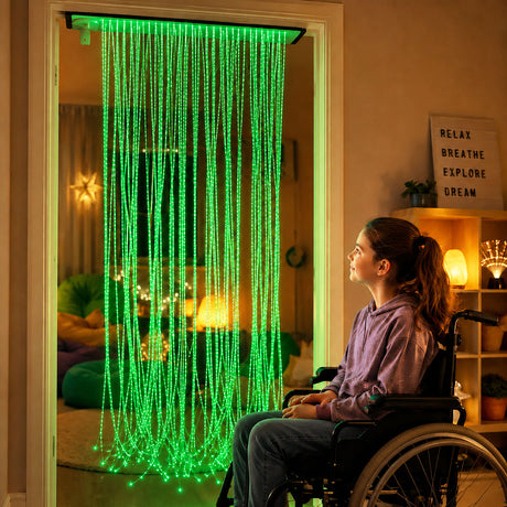 Superactive LED Fiber Optic Wall Cascade