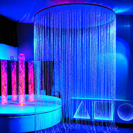 IRiS Circular LED Fiber Optic Shower