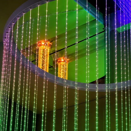 IRiS Circular LED Fiber Optic Shower