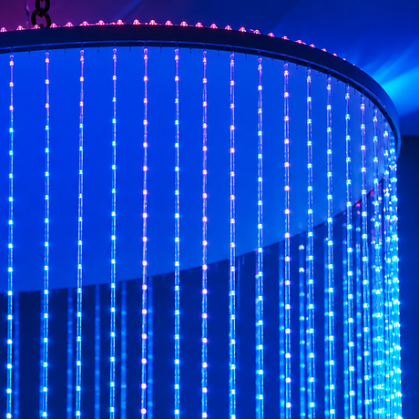 IRiS Circular LED Fiber Optic Shower