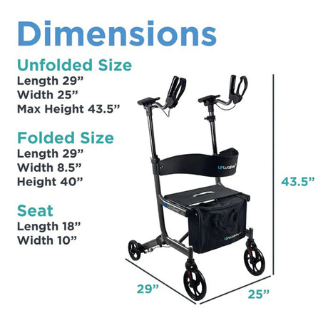 UPWalker® EZ Lite Upright Walker – Lightweight Upright Mobility Support