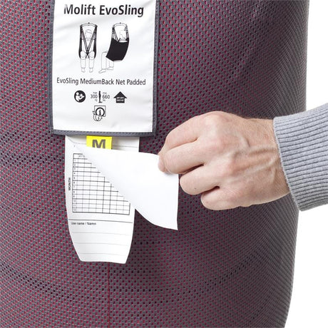 EvoSling HighBack Net M, Polyester Mesh. Padded Legs and Hea