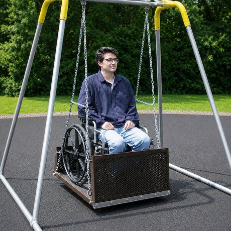 ADA Wheelchair Swing Platform with Frame