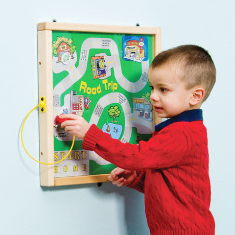 Children’s Furniture Square Magnetic Wall Activities – Wall-Mounted Fine Motor Panels