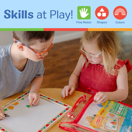 Melissa & Doug Magnetic Pattern Block Set - Pattern Sequencing