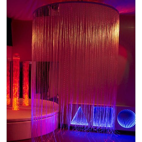 Circular LED Fiber Optic Shower for Drywall Ceilings