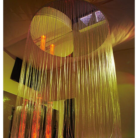 Circular LED Fiber Optic Shower for Drywall Ceilings