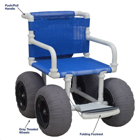 MJM International All-Terrain Wheelchair – Pool, Beach & Outdoor Wheelchair
